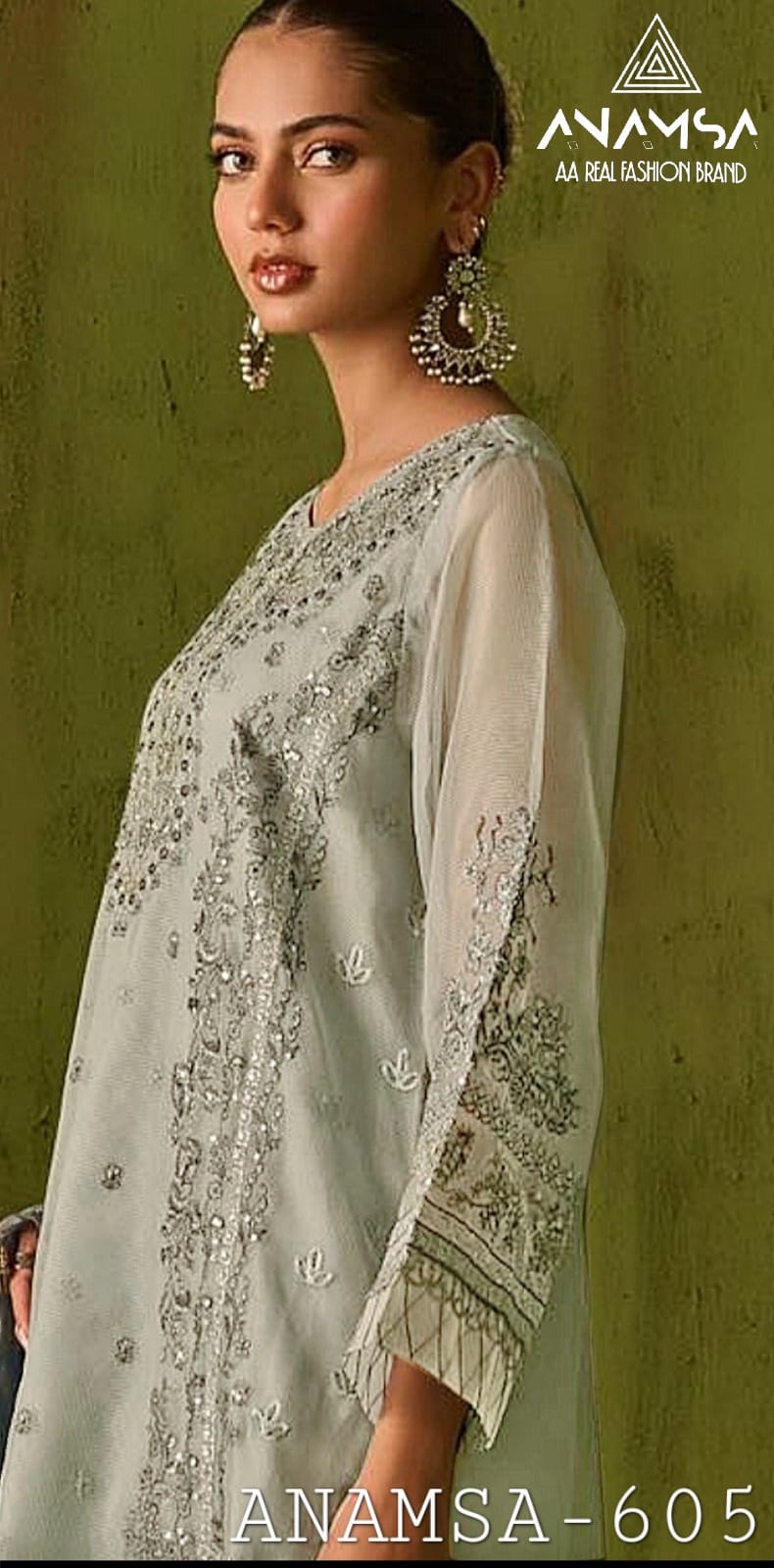 605 Anamsa Moti Work Pakistani Salwar Suits