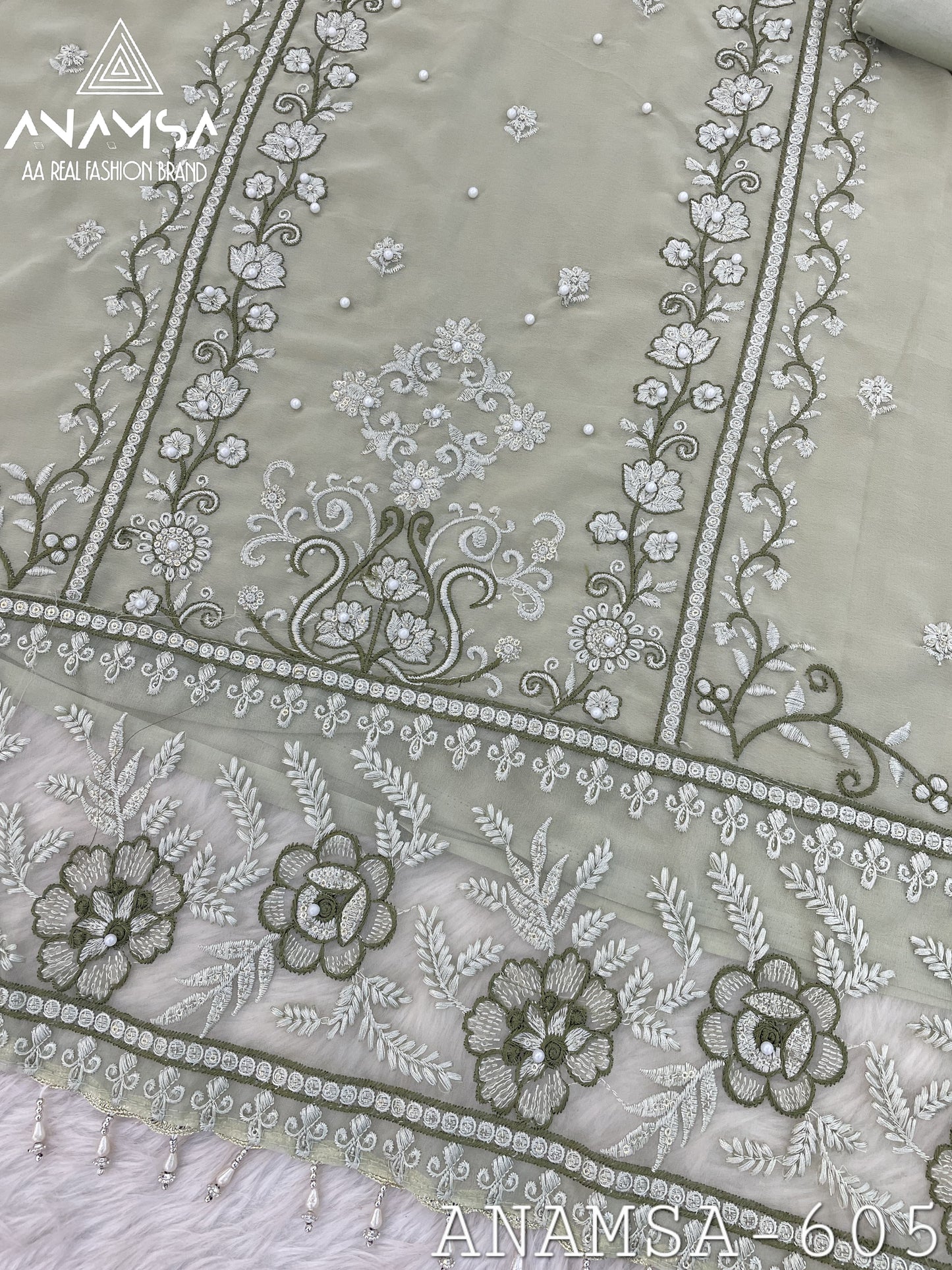 605 Anamsa Moti Work Pakistani Salwar Suits