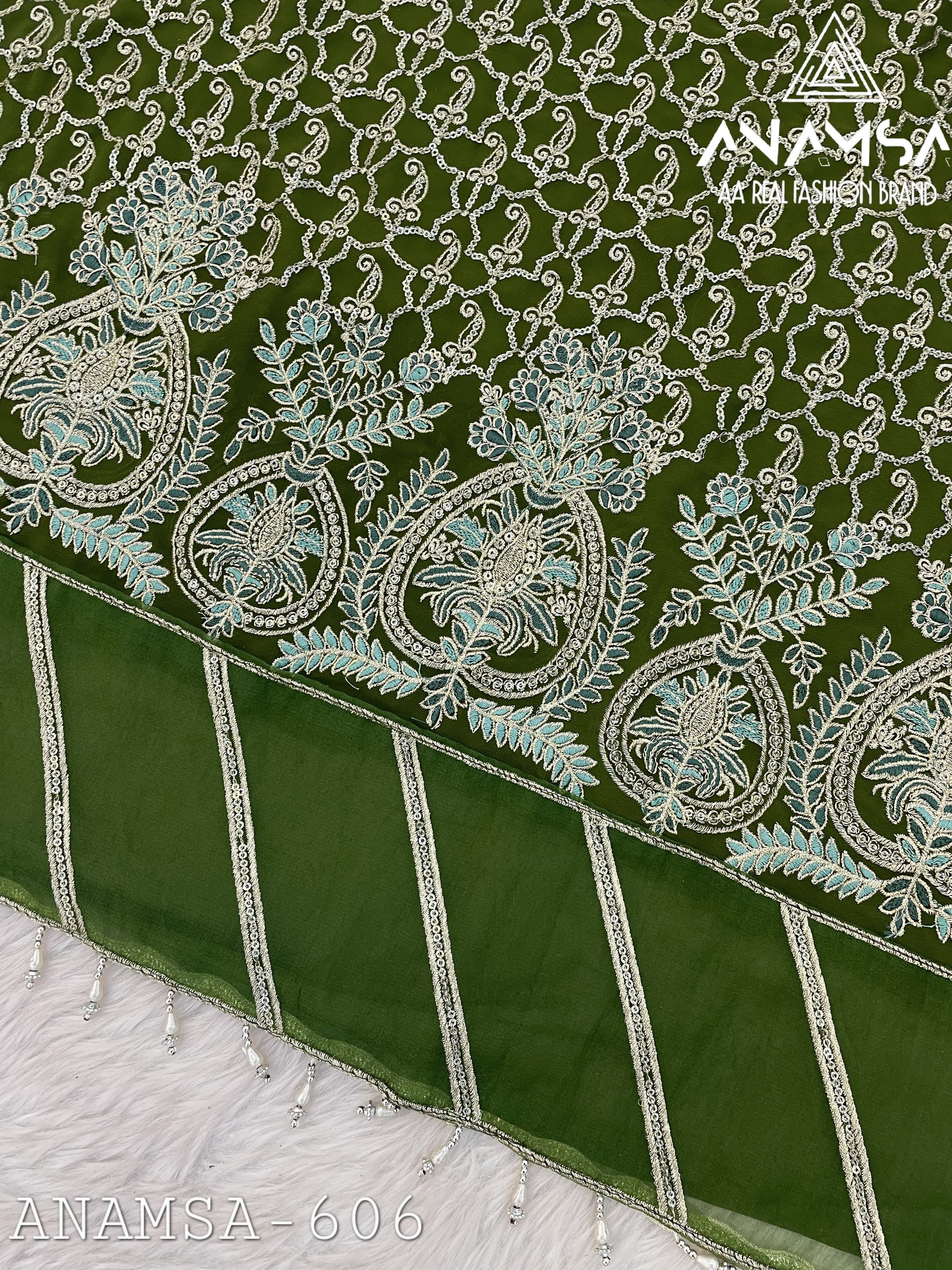 606 Anamsa Sequence Work Pakistani Salwar Suits