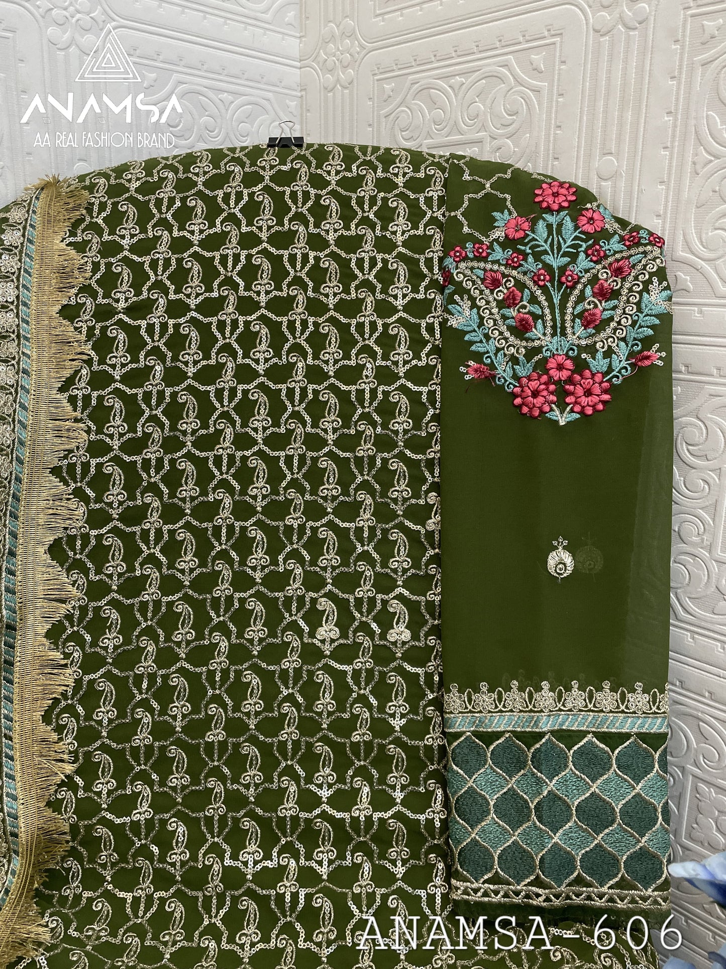 606 Anamsa Sequence Work Pakistani Salwar Suits