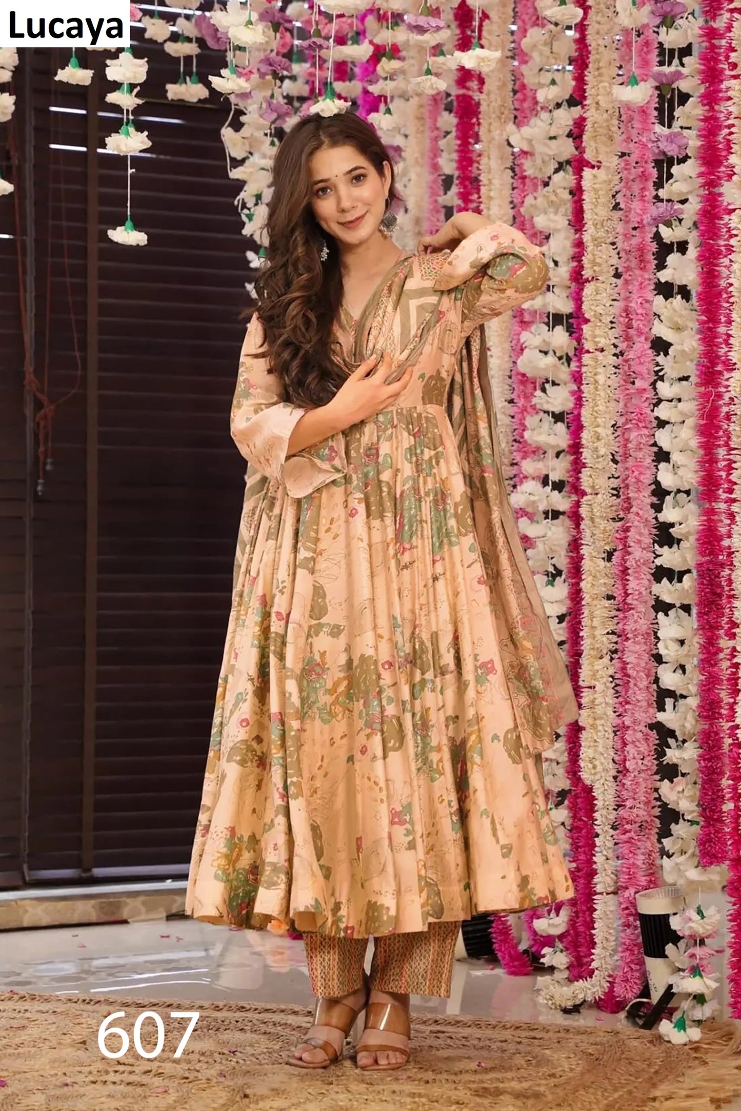 607 Clora Vol 6 Lucaya Anarkali Readymade Suits