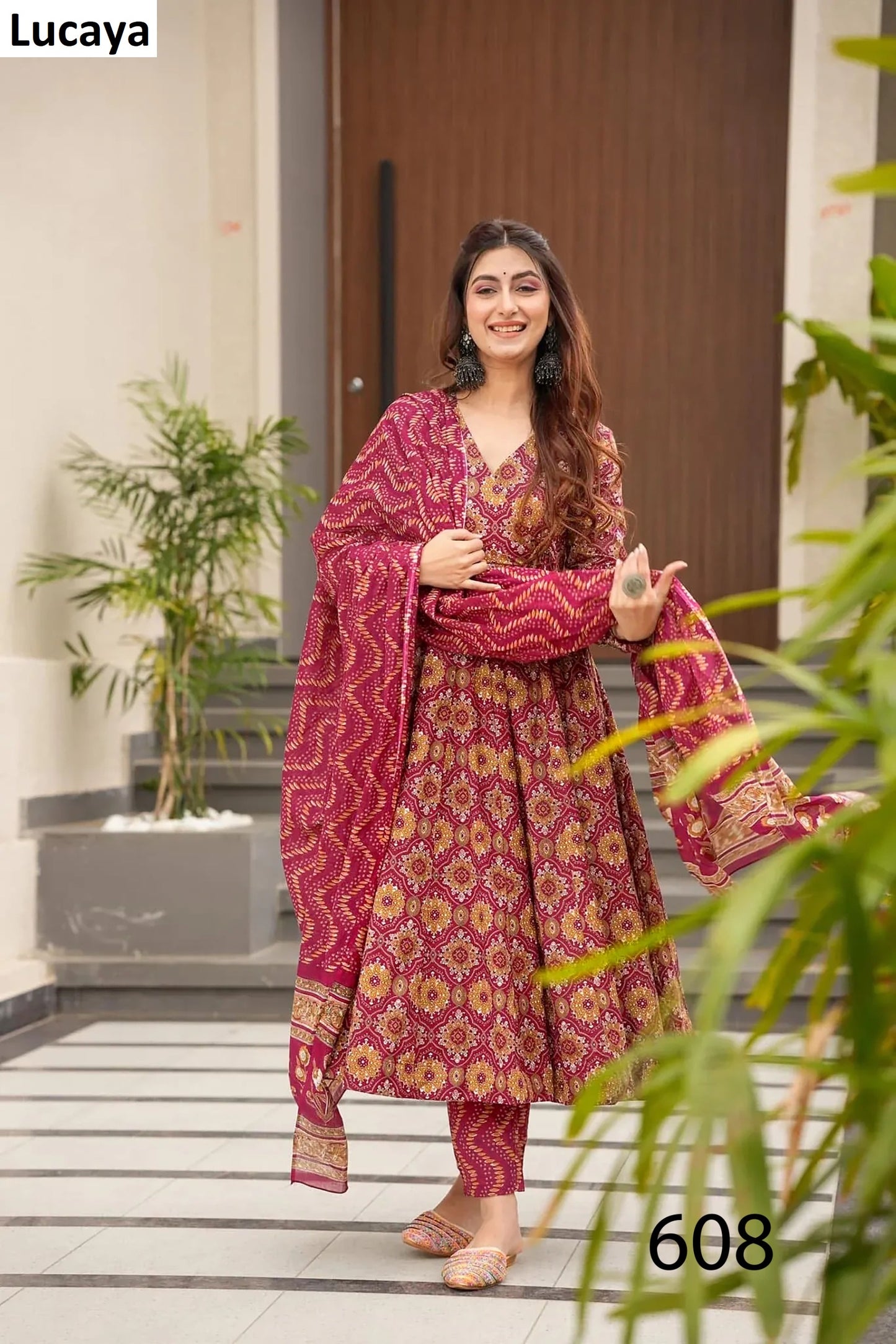 608 Clora Vol 6 Lucaya Anarkali Readymade Suits