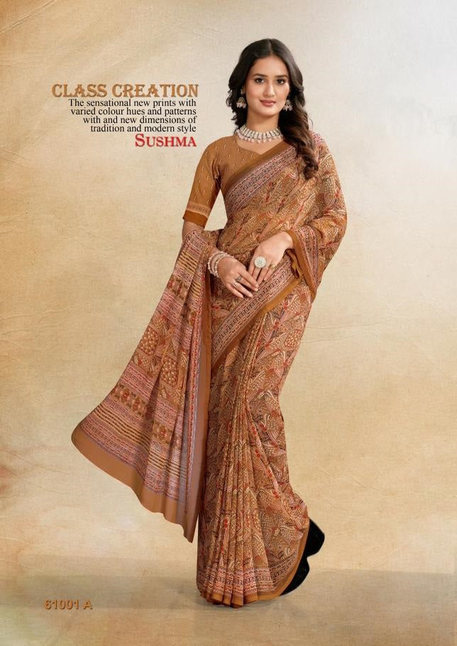 61001A Shades Exclusive Sushma Georgette Sarees