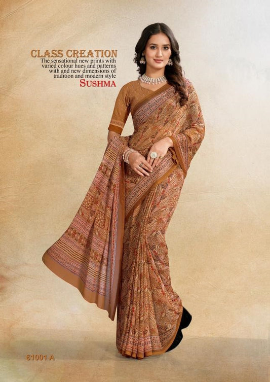 61001A Shades Exclusive Sushma Georgette Sarees