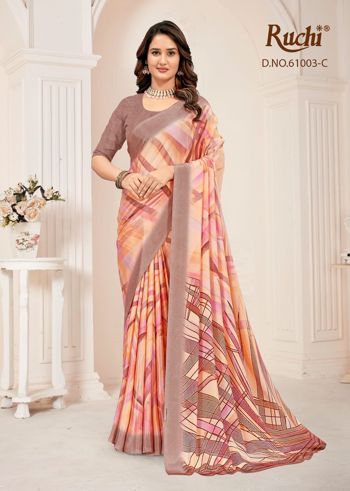 61003-C Vivanta Vol 49 Ruchi Silk Sarees