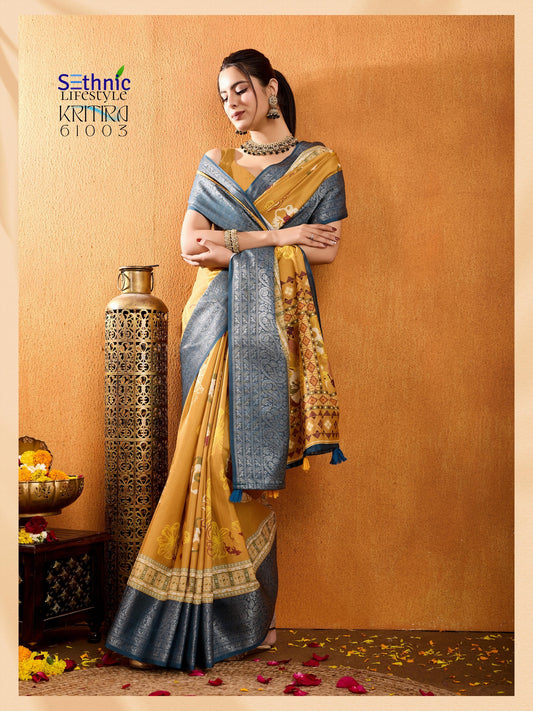 61003 Kritira Sethnic Crepe Silk Sarees