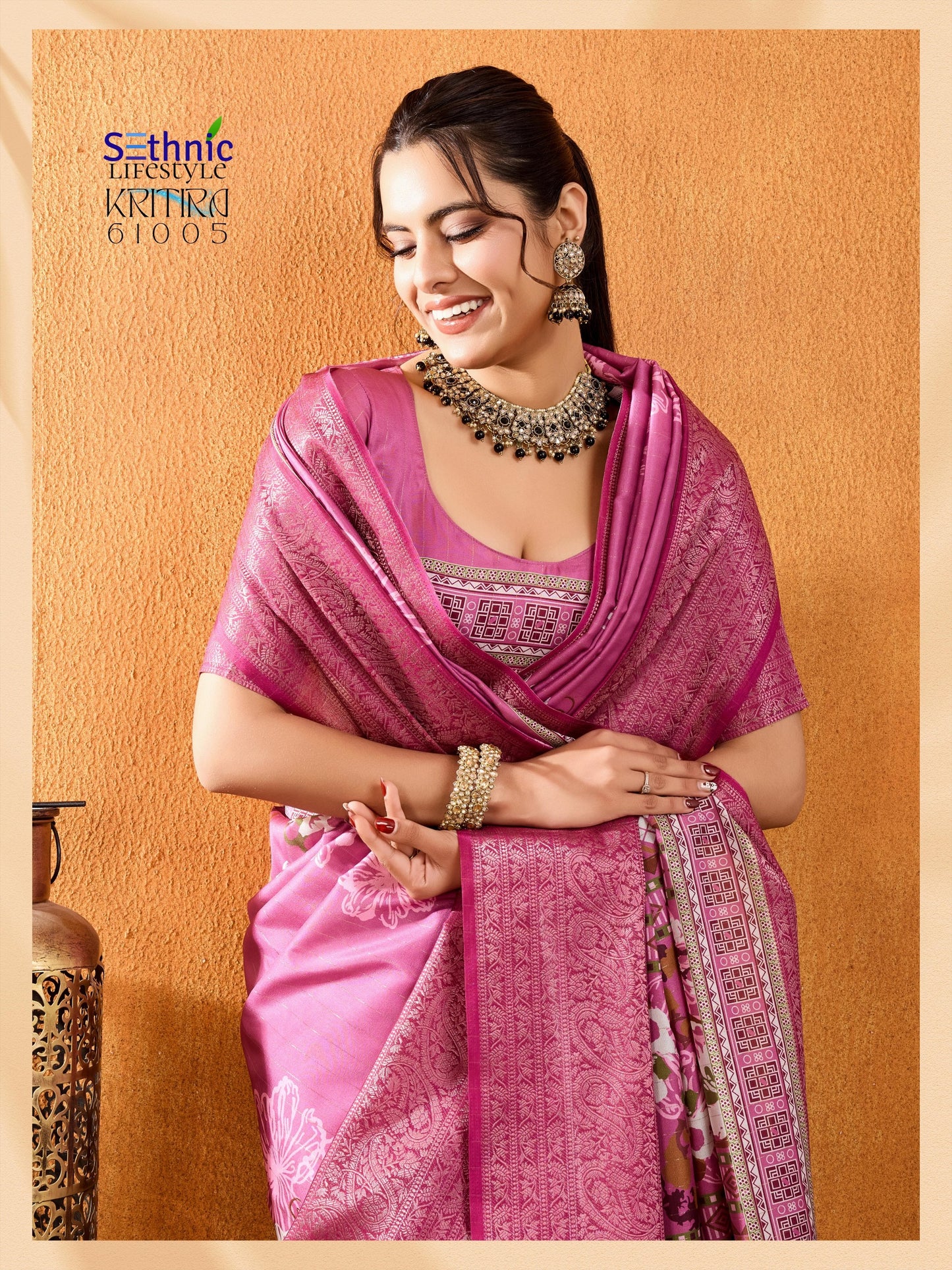 61005 Kritira Sethnic Crepe Silk Sarees