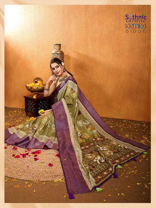 61006 Kritira Sethnic Crepe Silk Sarees