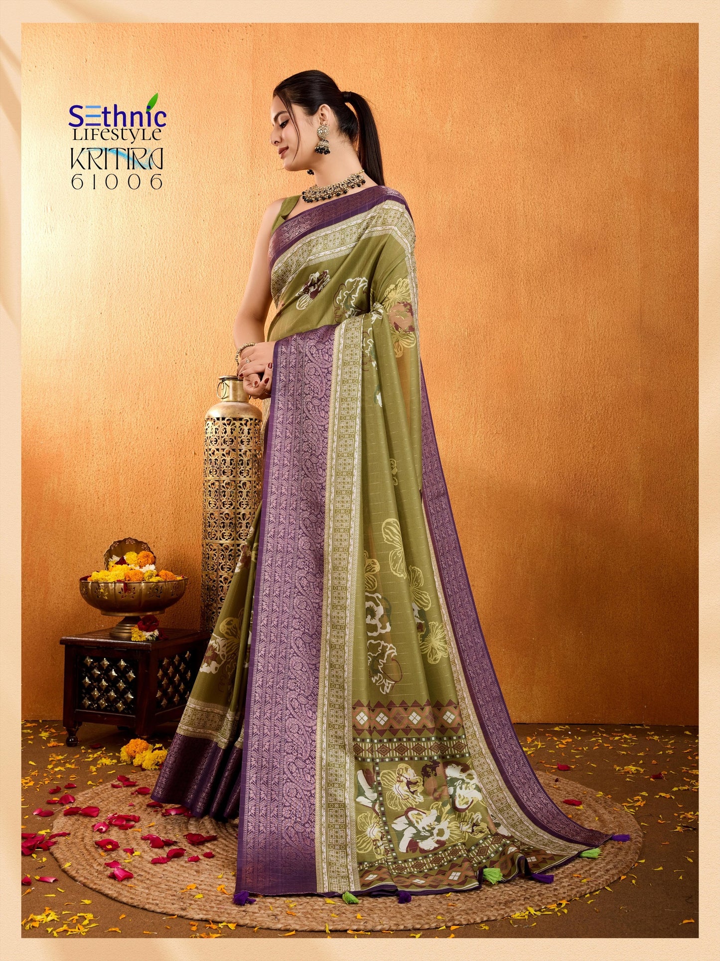 61006 Kritira Sethnic Crepe Silk Sarees