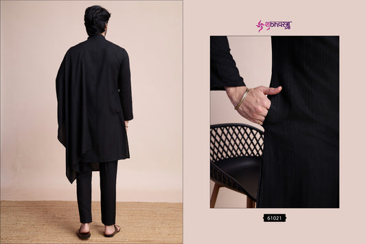 61021 Modern Ethnics Shubhvastra With Dupatta Mens Kurta Pyjama