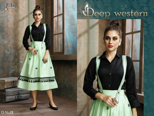 01 Deep Adm Western Dress