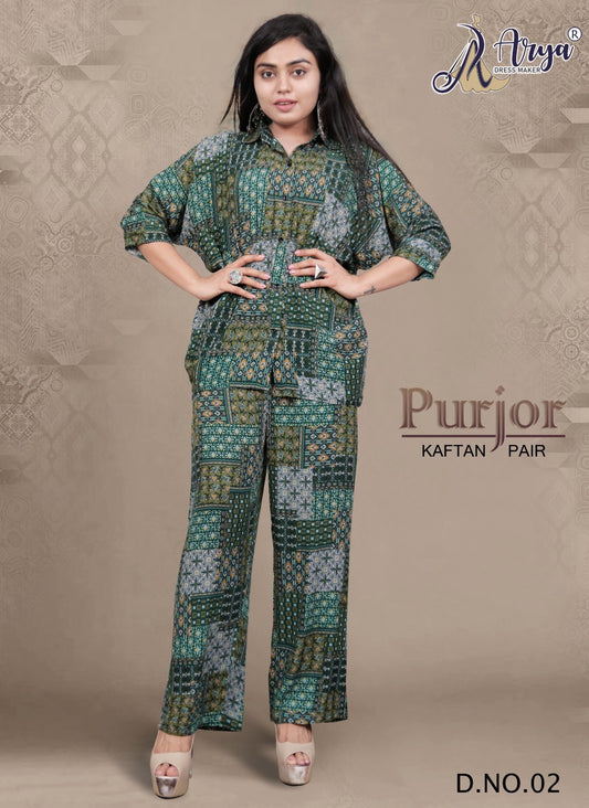 02 Purjor Adm Kaftan Pant Set