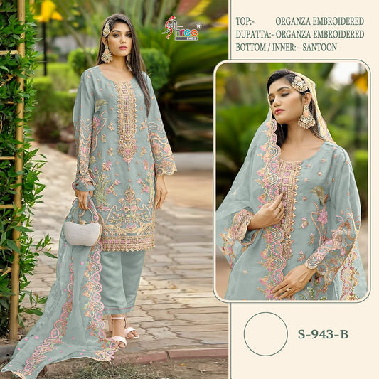 S-943B Shree Fabs Pakistani Salwar Suits