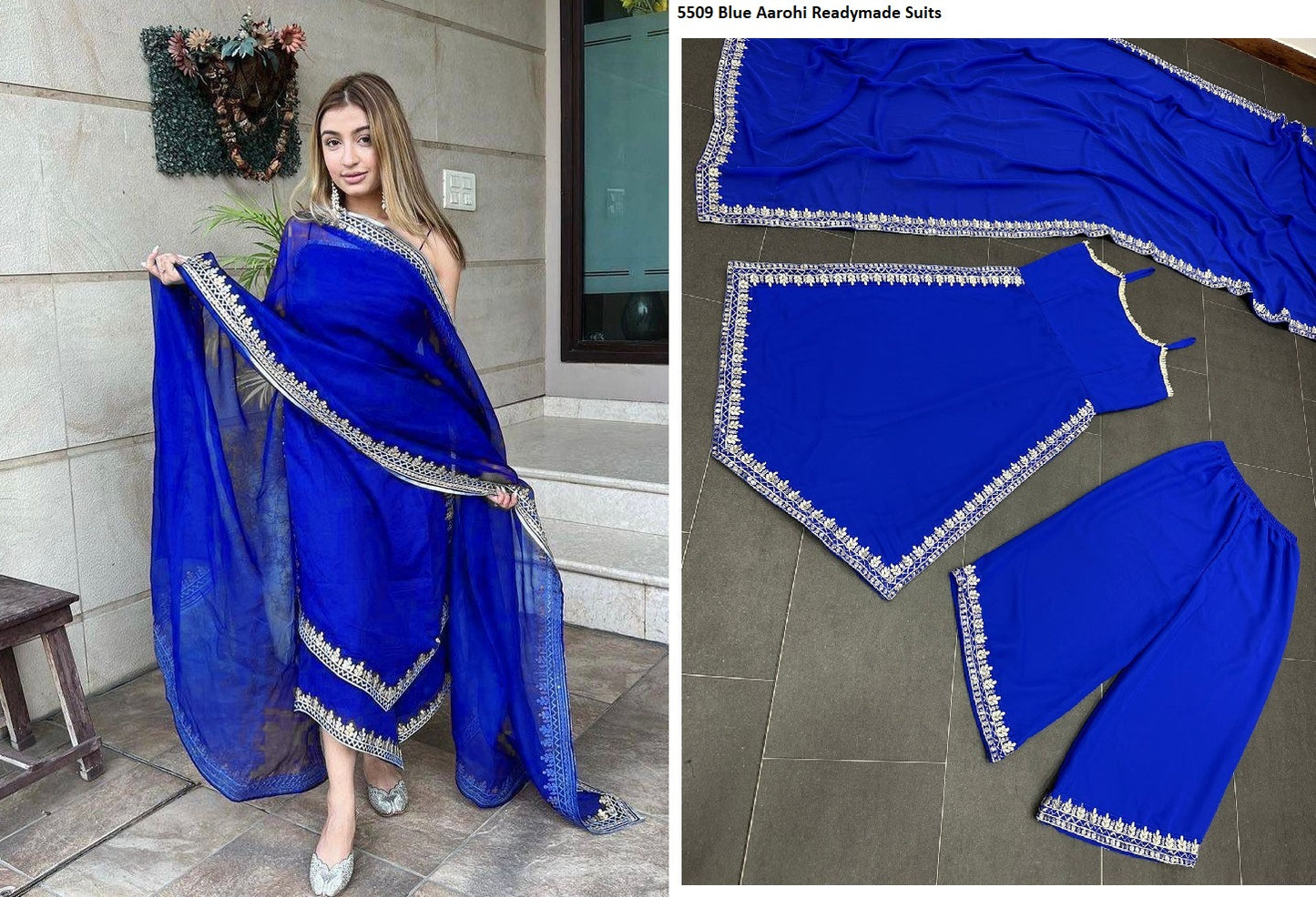 5509 Blue Aarohi Readymade Suits