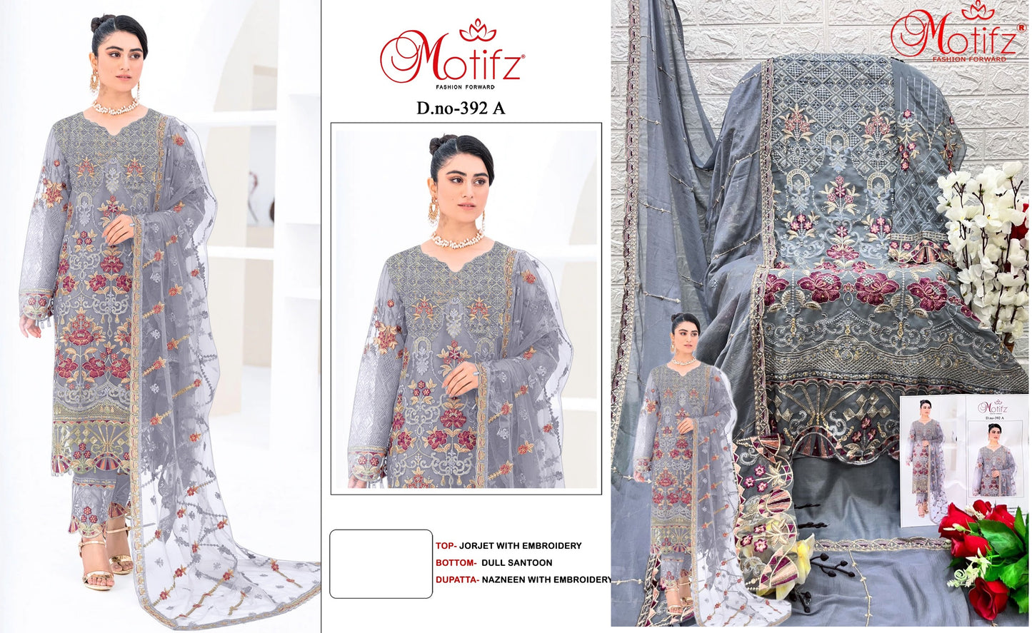 392A Motifz Pakistani Salwar Suits