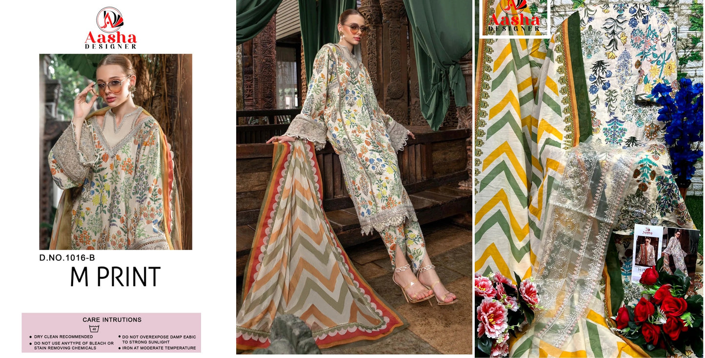 1016B Aasha Designer Pakistani Salwar Suits