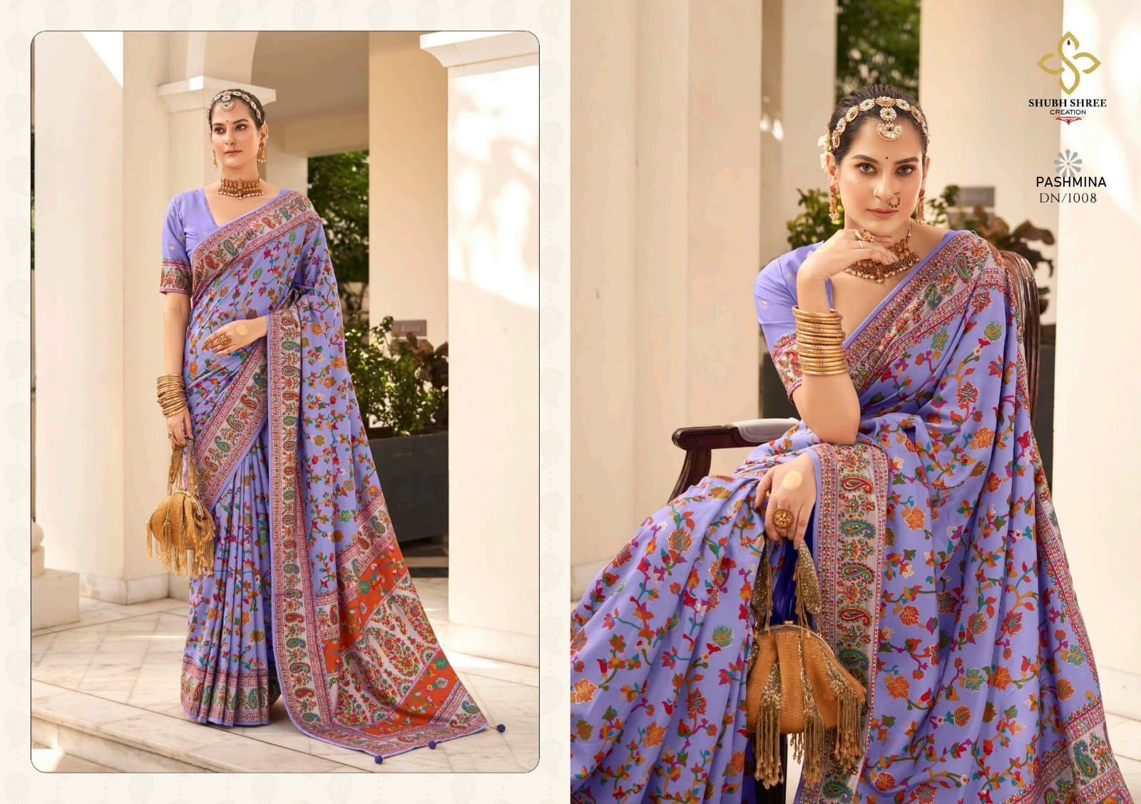 1008 Pashminna Shubh Shree Sarees