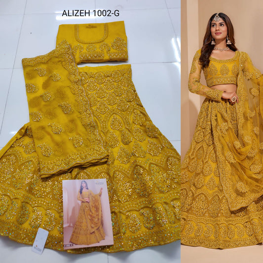 1002G Bridal Heritage Color Splash Alizeh Lehenga Choli