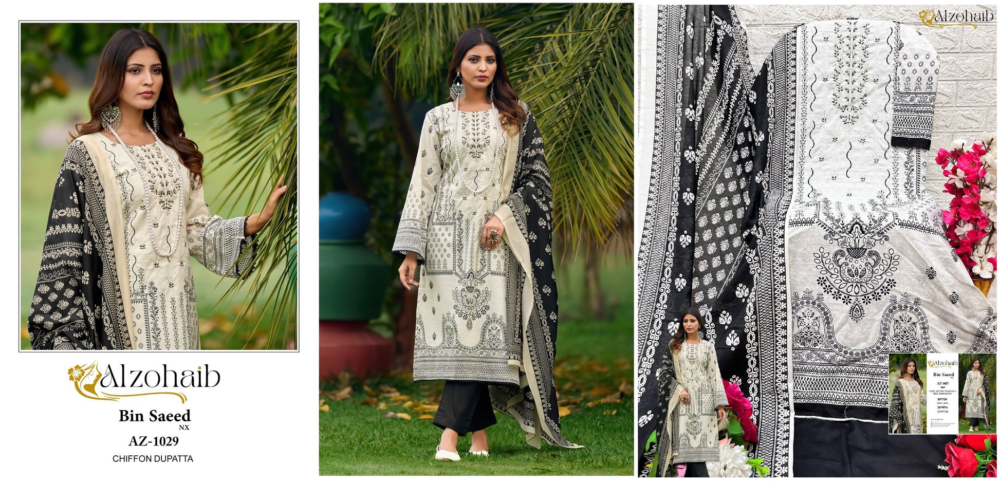 1029 Bin Saeed Nx Al Zohaib Pakistani Salwar Suits