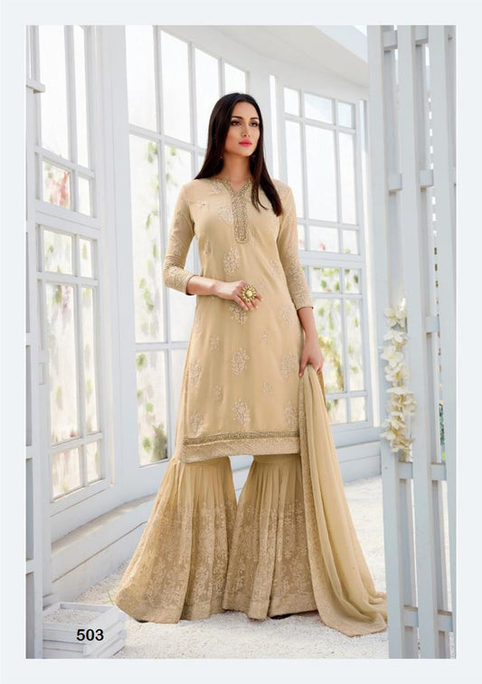 503 Saleha Bela Fashion Unstitched Suits