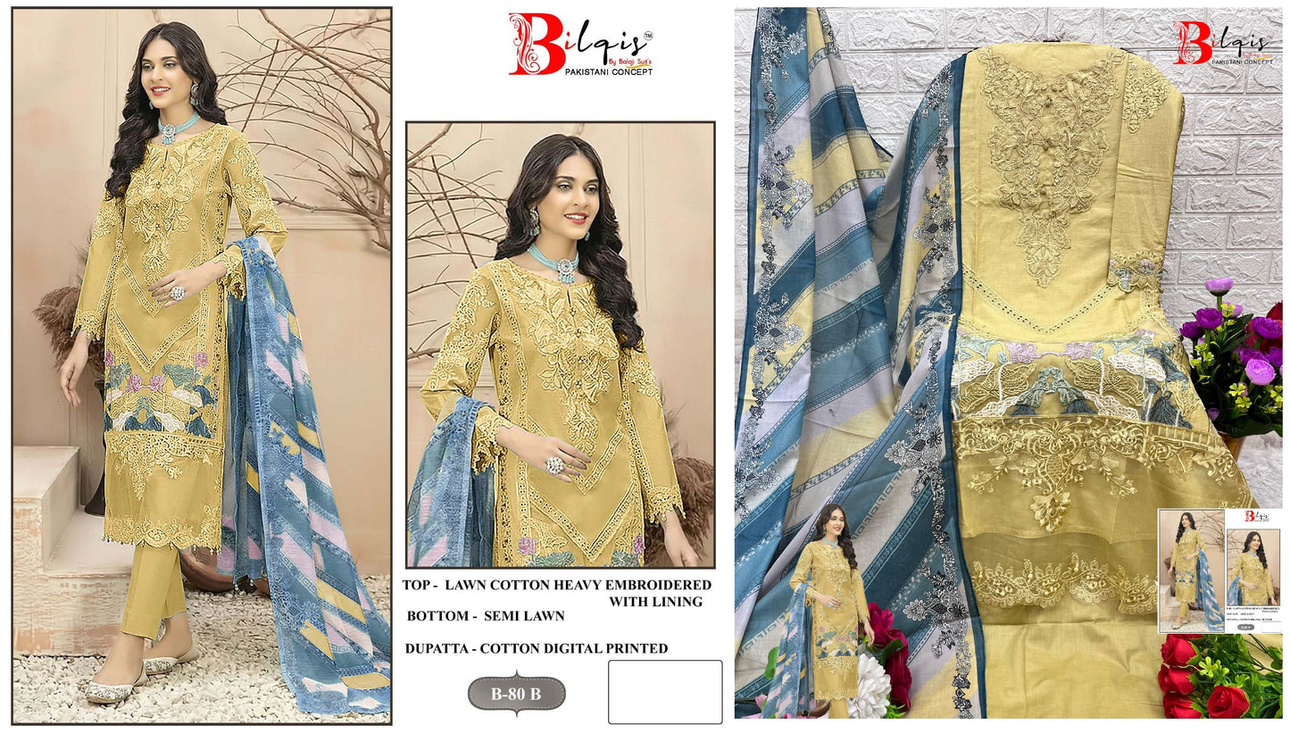 B-80B Bilqis Pakistani Salwar Suits