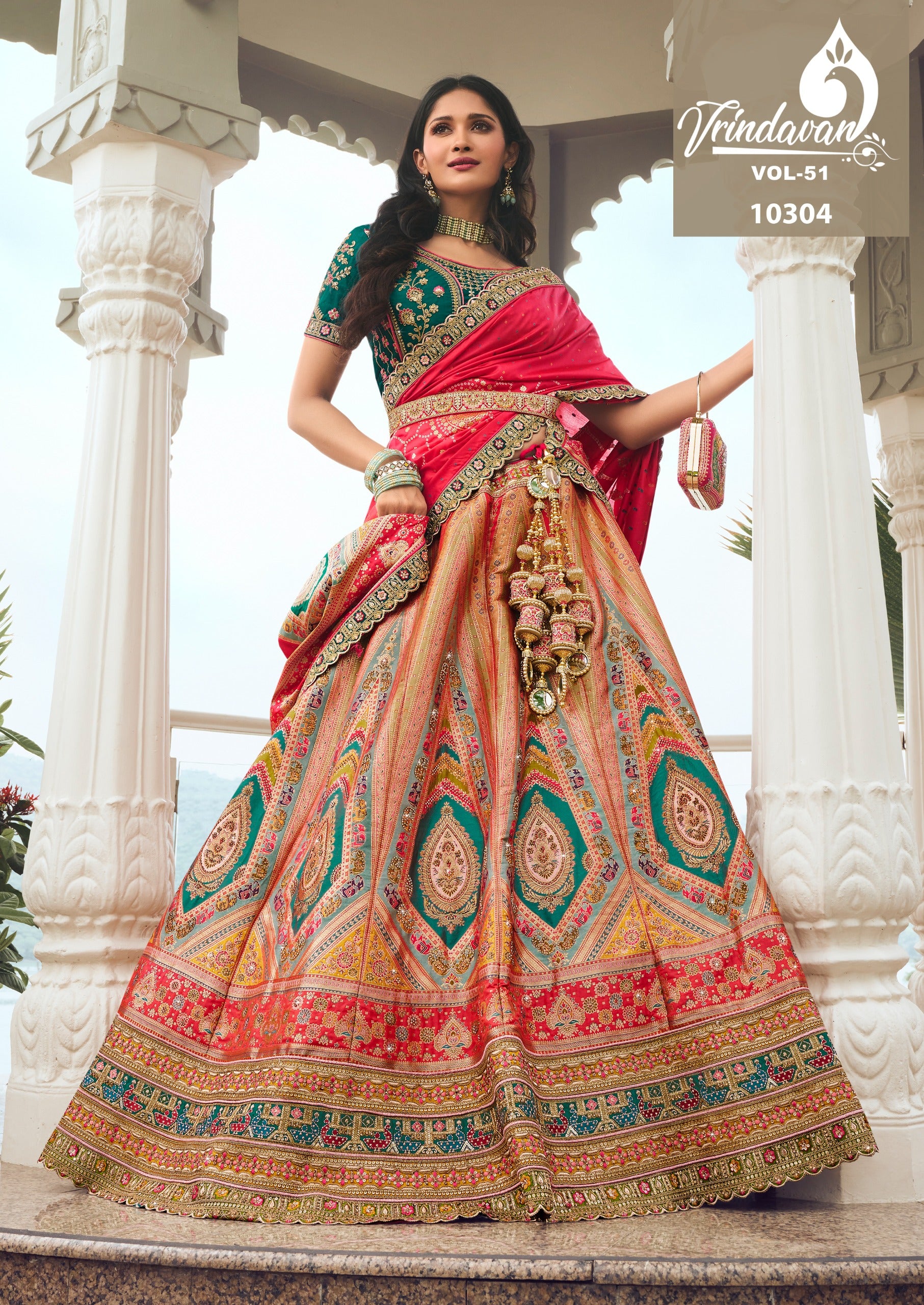 10304 Vrindavan Vol 51 Royal Lehenga Choli