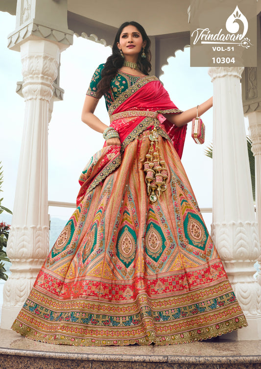 10304 Vrindavan Vol 51 Royal Lehenga Choli