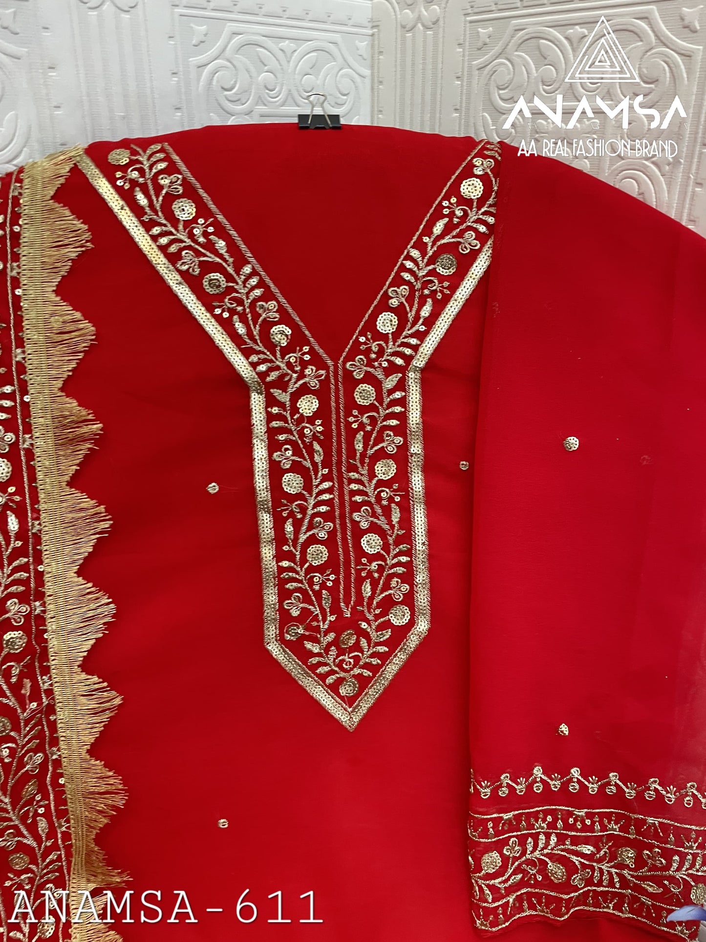 611 Anamsa Sequence Work Pakistani Salwar Suits