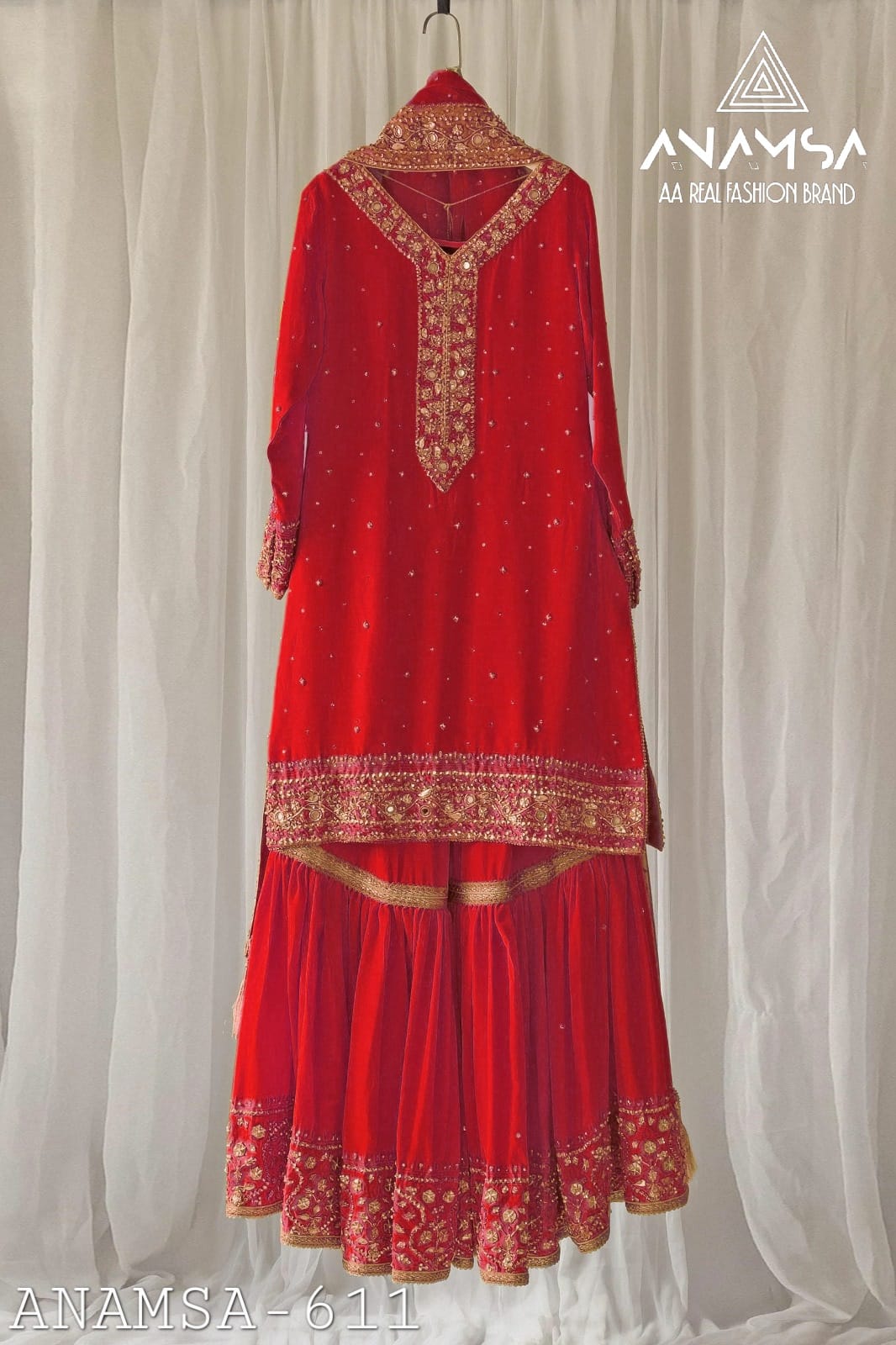 611 Anamsa Sequence Work Pakistani Salwar Suits