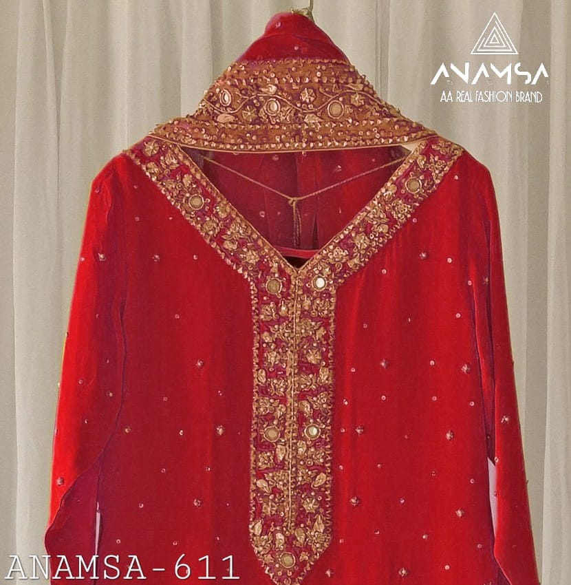 611 Anamsa Sequence Work Pakistani Salwar Suits