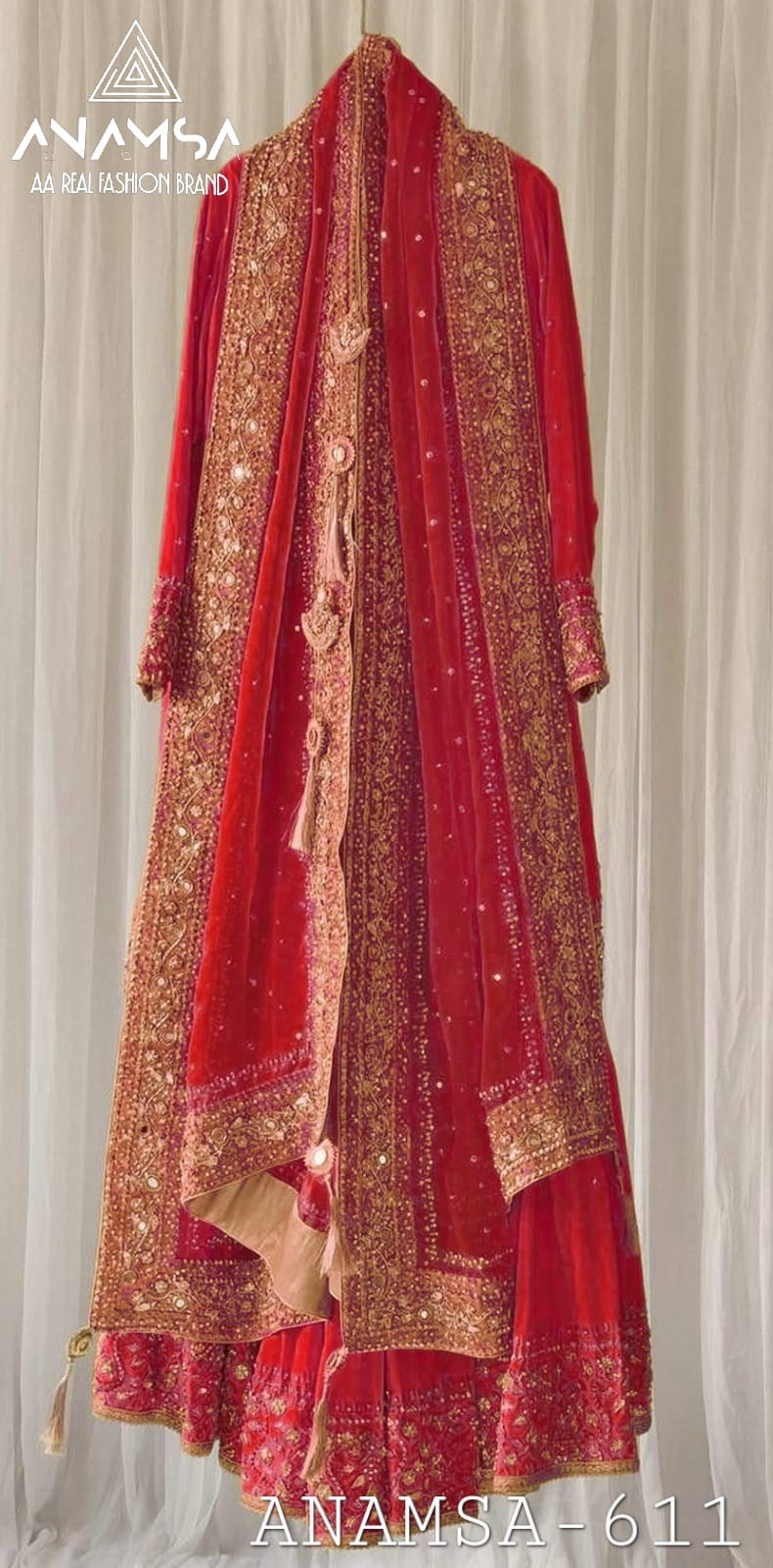 611 Anamsa Sequence Work Pakistani Salwar Suits