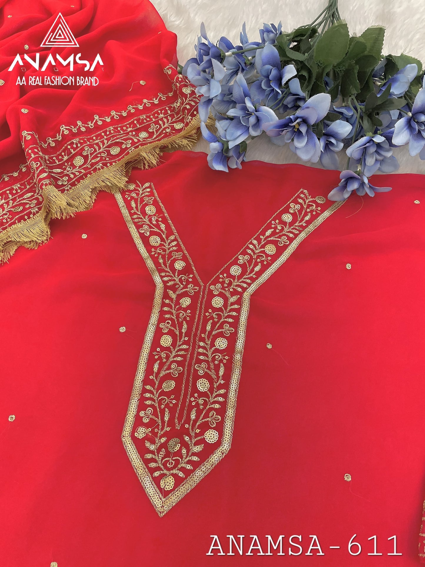 611 Anamsa Sequence Work Pakistani Salwar Suits