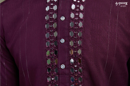 61251 Zari And Weaves Vol 3 Shubhvastra Viscose Rayon Mens Kurta Pyjama