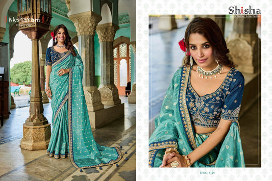 6125 Kumkum Vol 5 Shisha Viscose Sarees