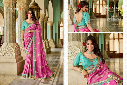6126 Kumkum Vol 5 Shisha Viscose Sarees