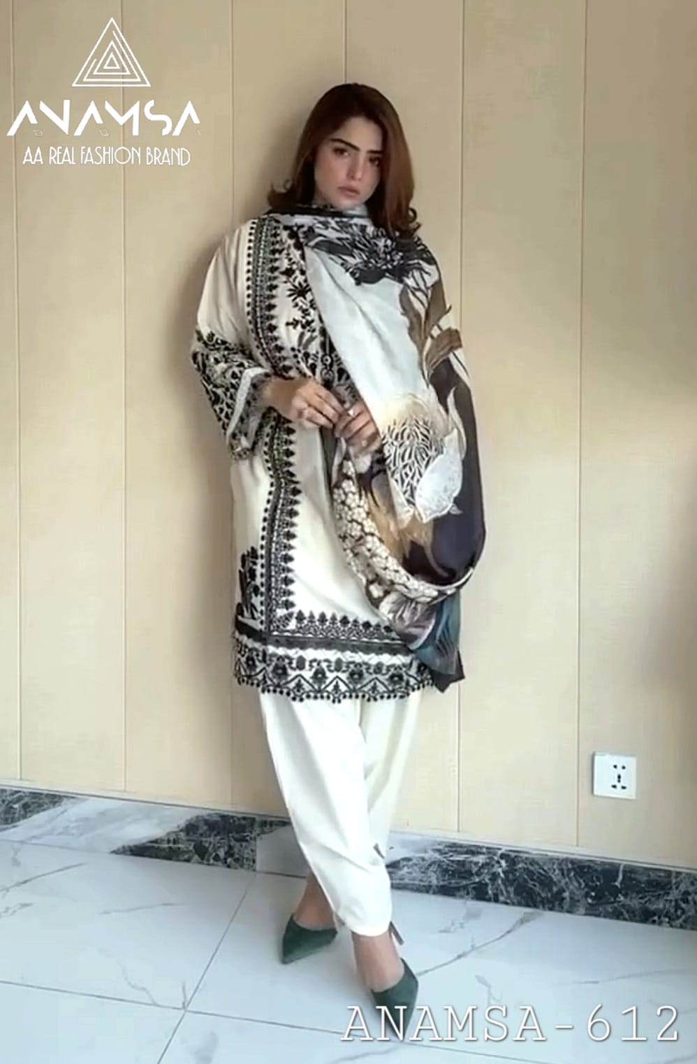 612 Anamsa Embroidered Pakistani Salwar Suits