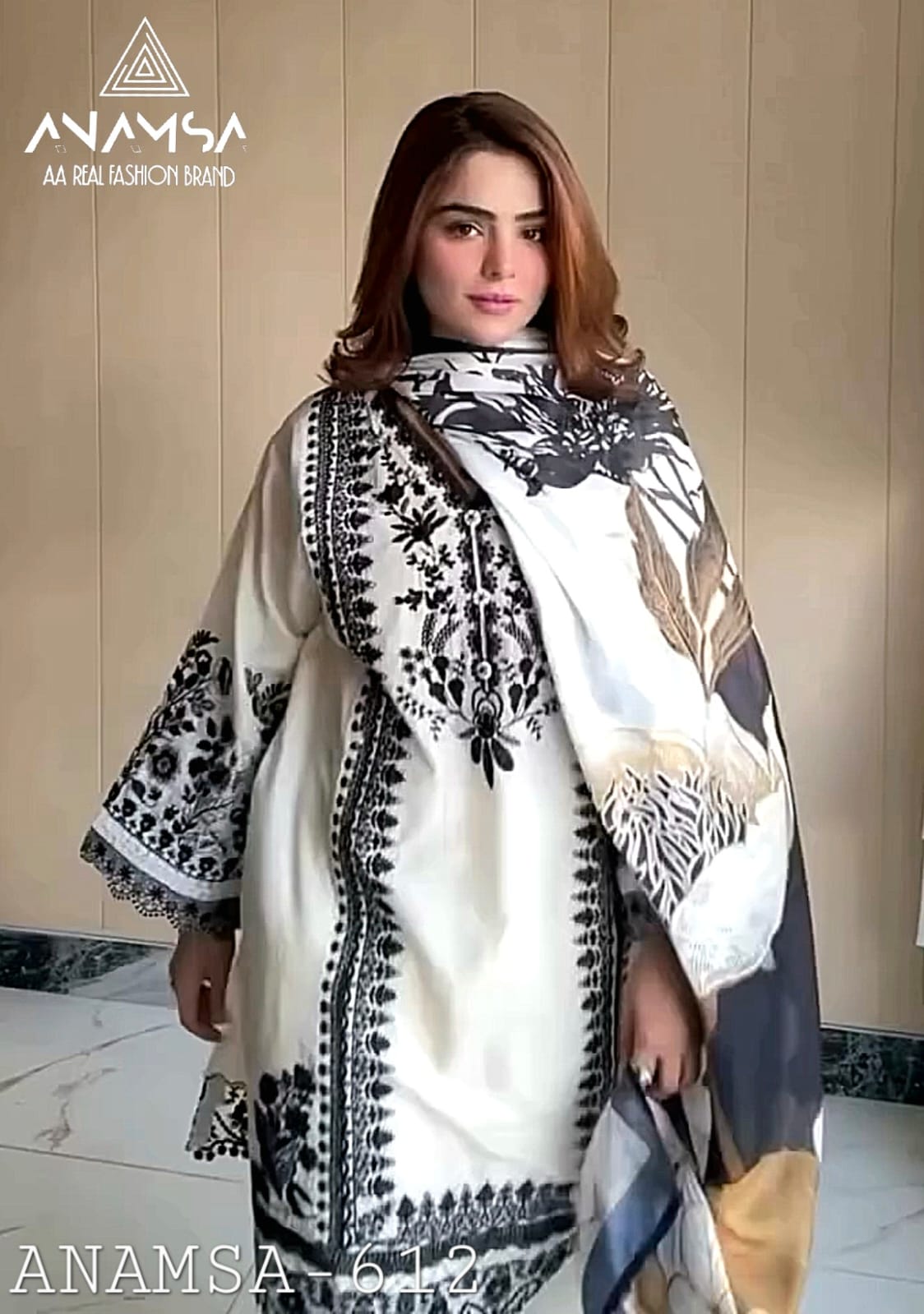 612 Anamsa Embroidered Pakistani Salwar Suits