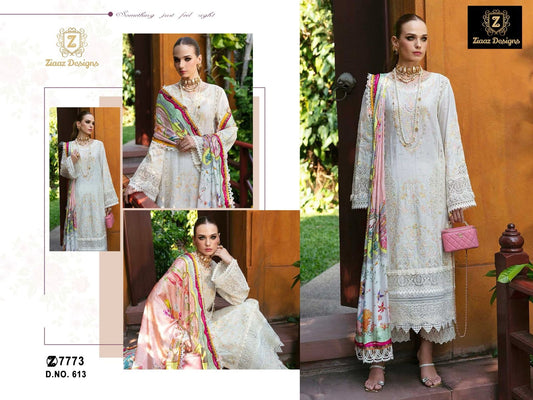613 Sky Ziaaz Designs Rayon Pakistani Salwar Suits