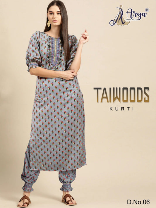 06 Taiwoods Adm Kurti Pant Set