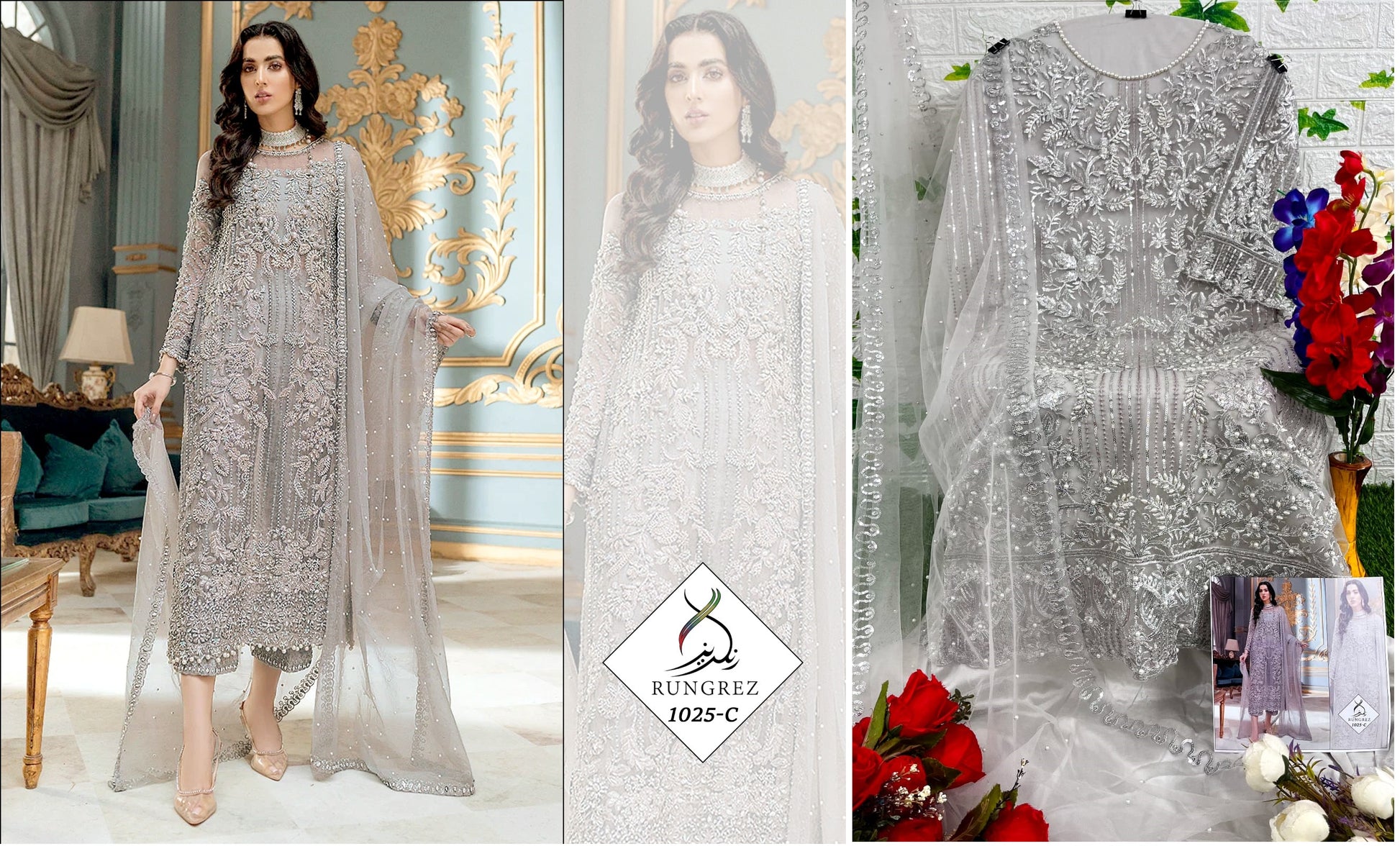 1025C Rungrez Pakistani Salwar Suits