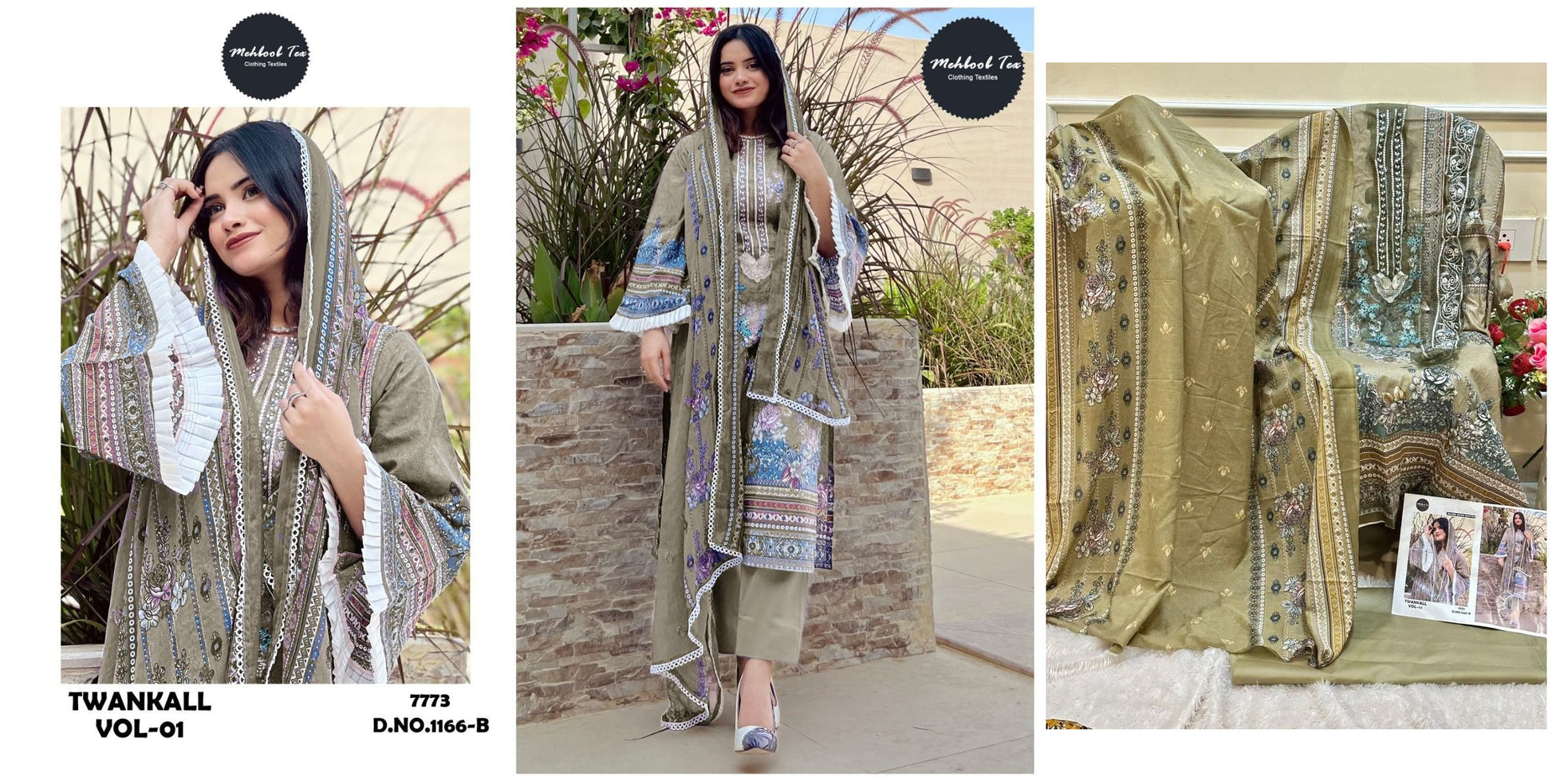 1166B Mehboob Tex Pakistani Salwar Suits