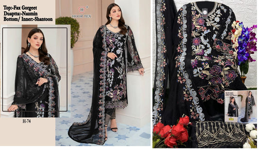 74 Hoor Tex Pakistani Salwar Suits