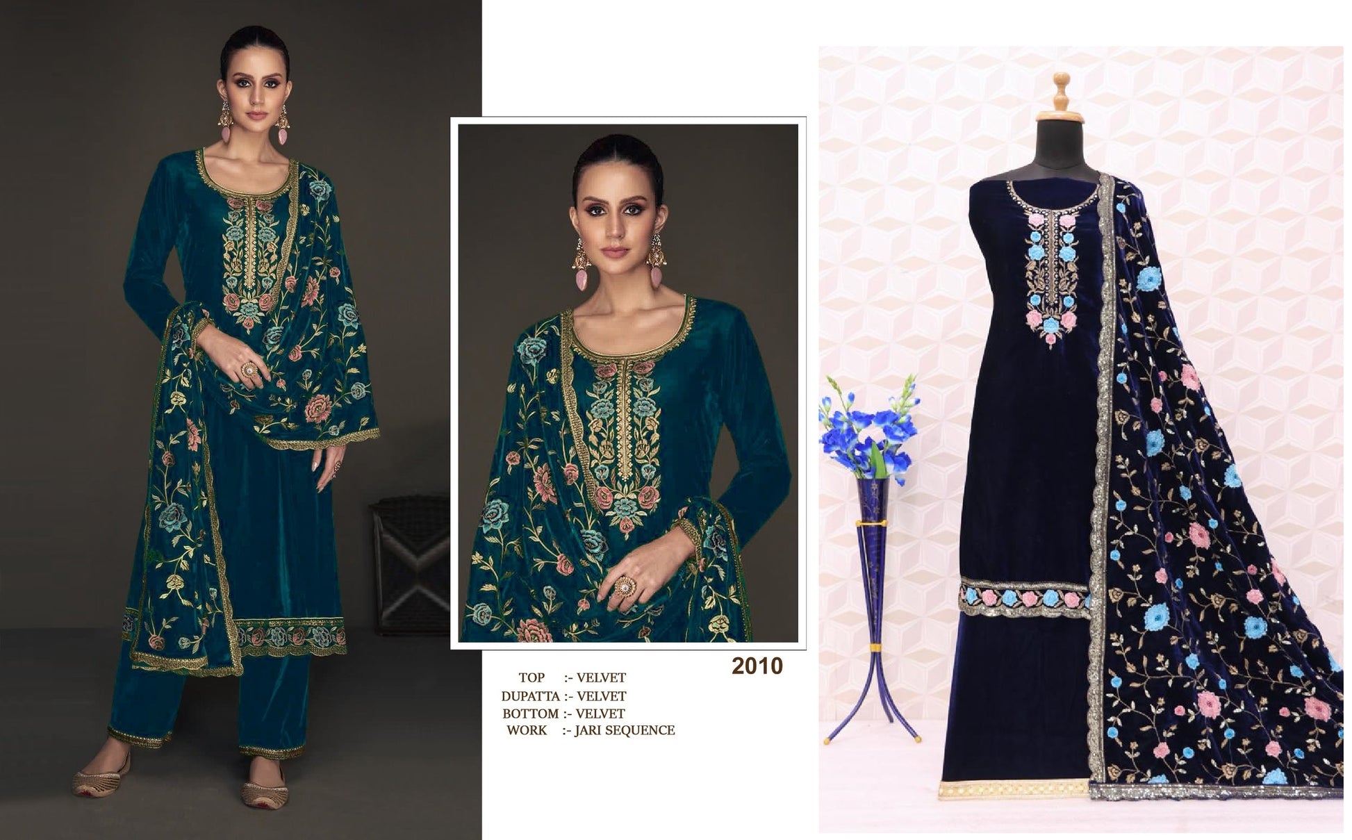 2010Blue Safa Creation Pakistani Salwar Suits