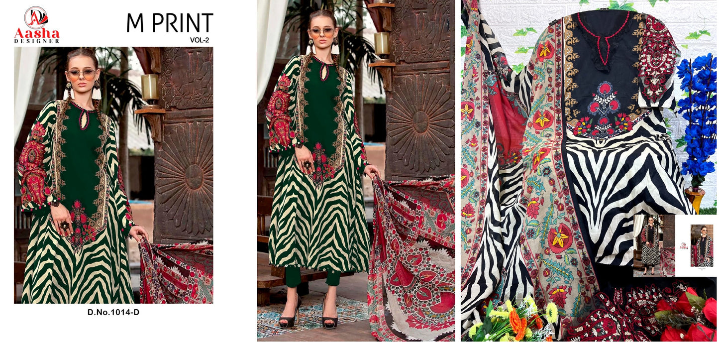 1014D Aasha Designer Pakistani Salwar Suits