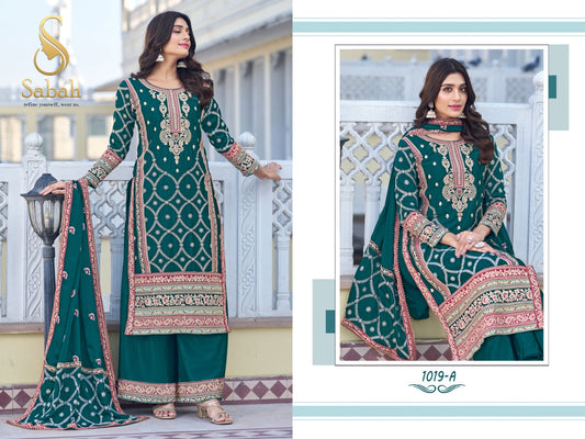 1019A Guzaarish Sabah Unstitched Suits