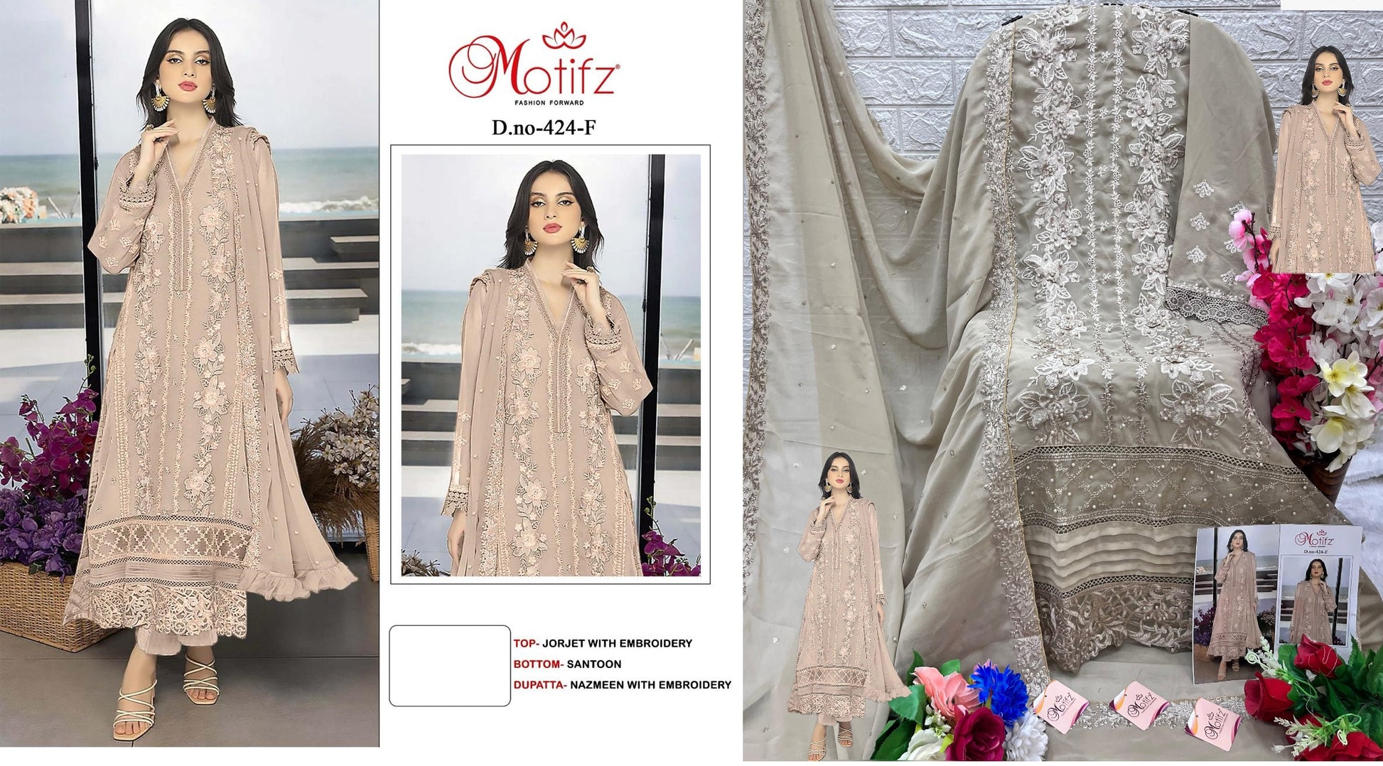 424F Motifz Pakistani Salwar Suits