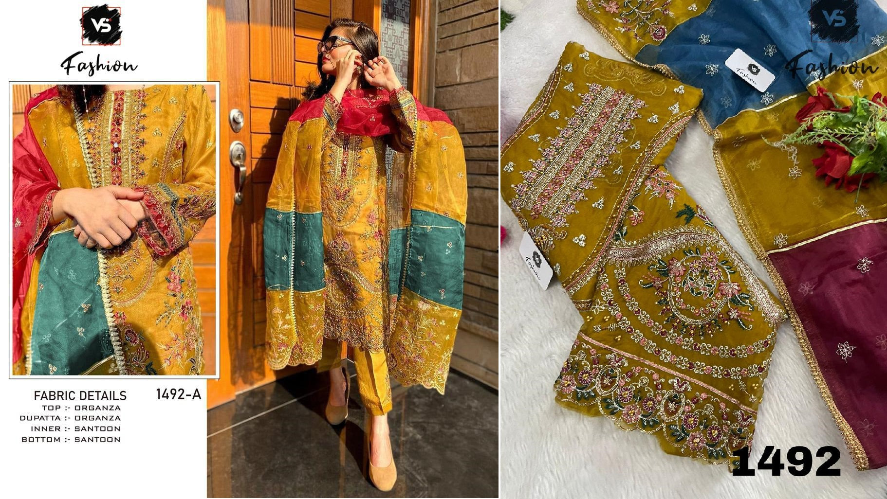 1492A Vs Fashion Pakistani Salwar Suits