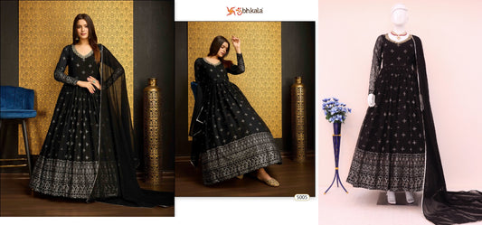 5005 Flory Vol 44 Shubhkala Gown Dupatta Set