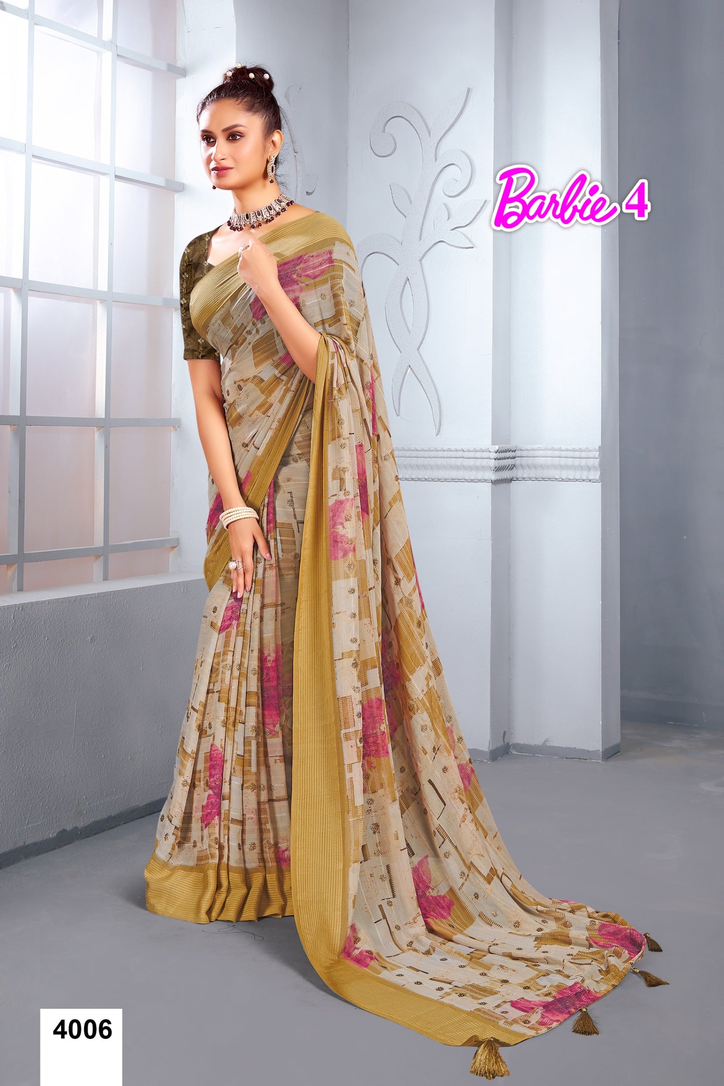 4006 Barbie Vol 4 Mahamani Creation Sarees