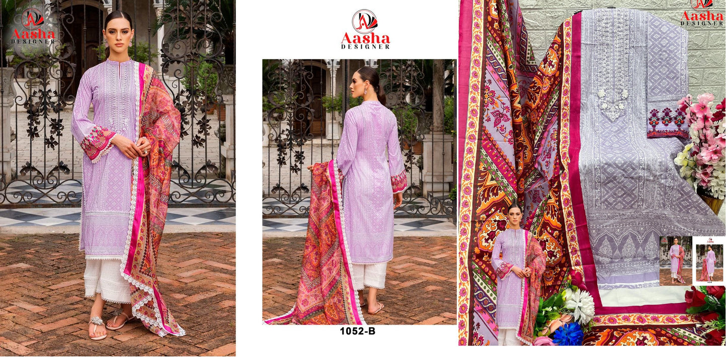 1052B Aasha Designer Pakistani Salwar Suits